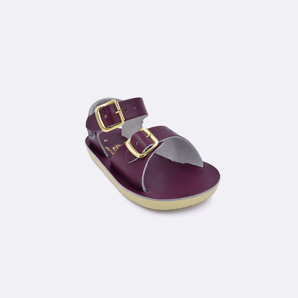 SunSan Surfer Claret Baby Salt Water Sandals