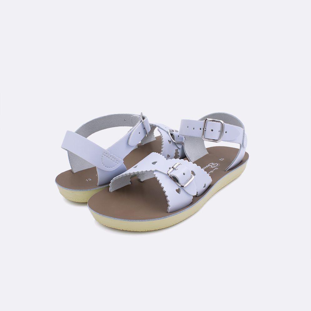 SunSan Sweetheart Light Blue Little Kid Salt Water Sandals