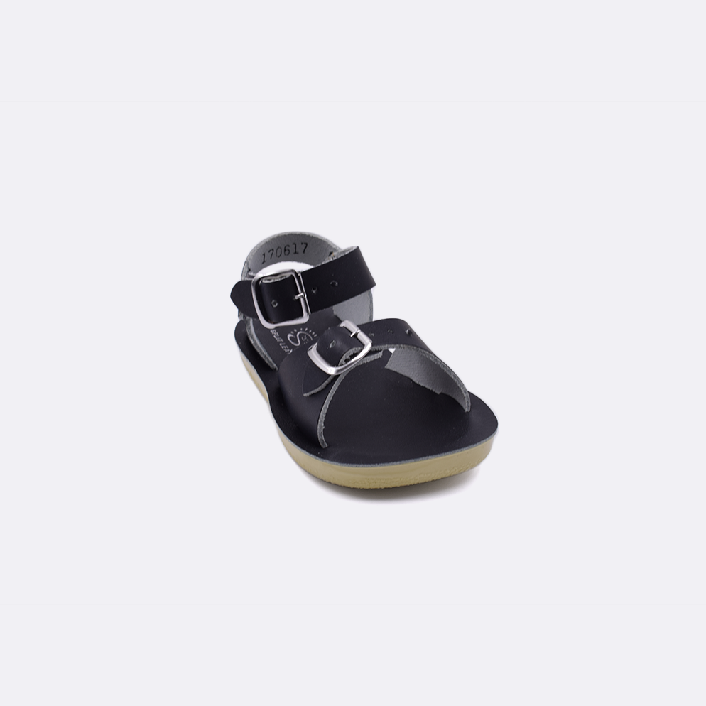 SunSan Surfer Black Baby Salt Water Sandals