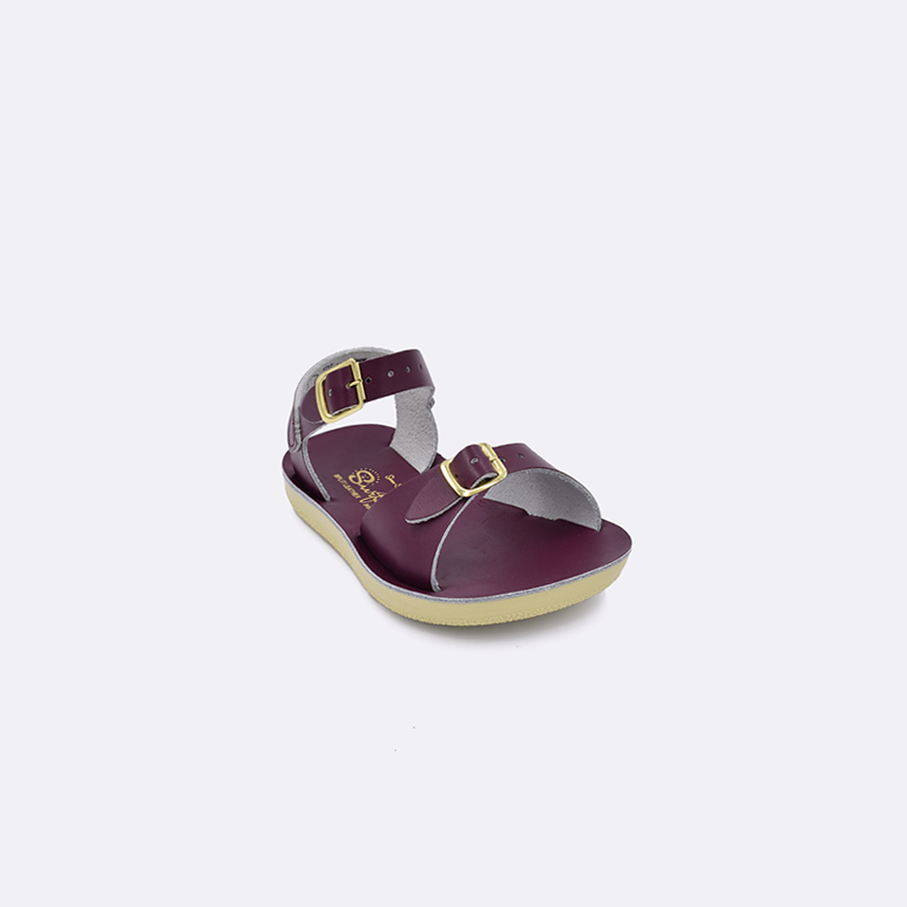 Sun-San Surfer Claret - Toddler – Salt Water Sandals
