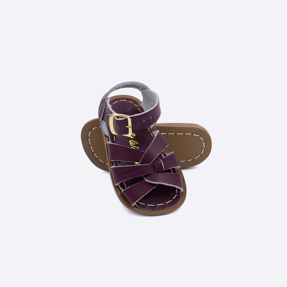 Purple saltwater sandals discount