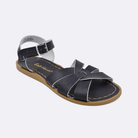 One 800 Original style sandal color black. Facing left to right diagonally. 	Adult Size.