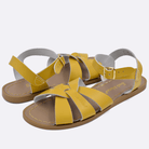 Two 800 Original style sandal color mustard. Both pushed together facing the camera diagonally.	Adult Size.