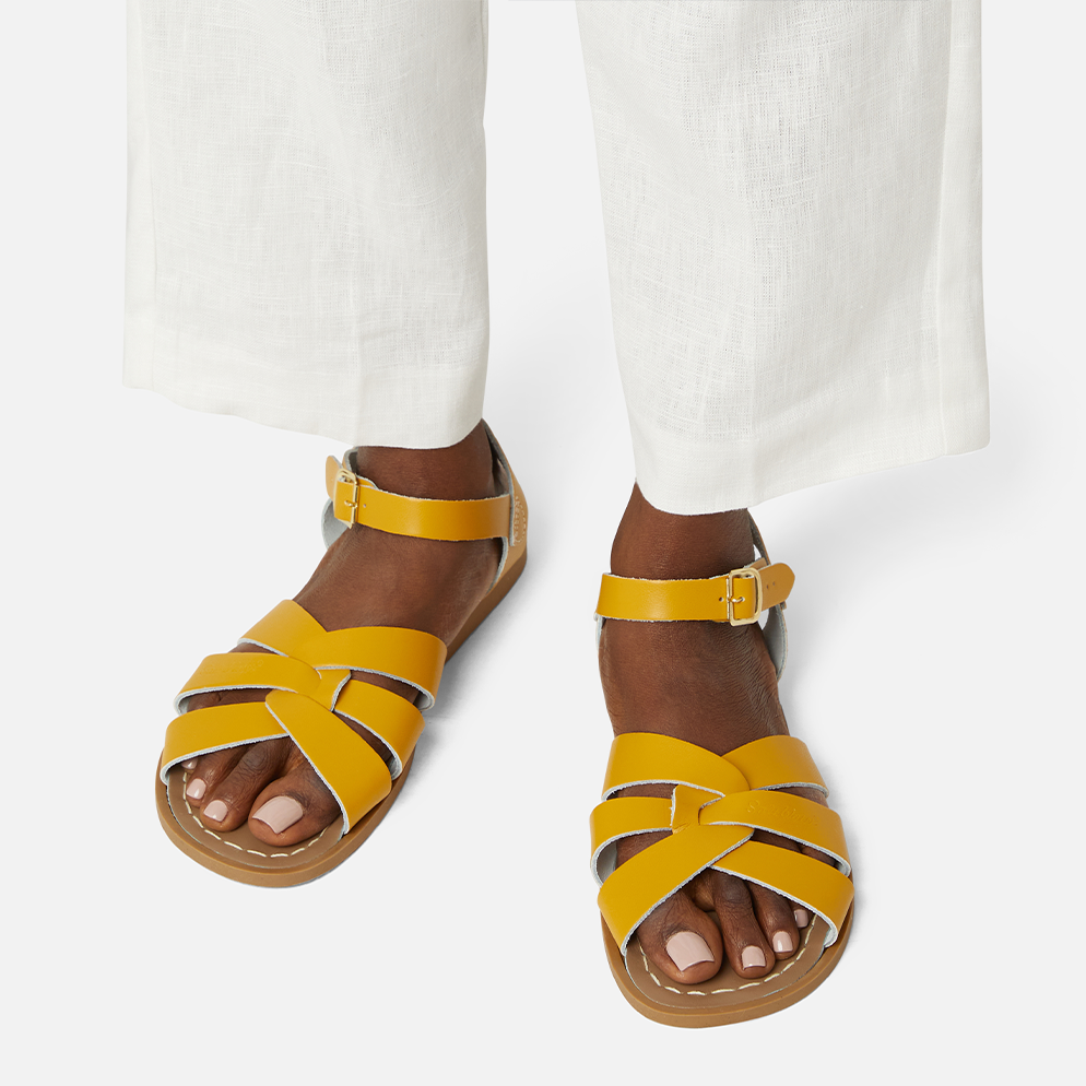 Mustard salt water sandals sales